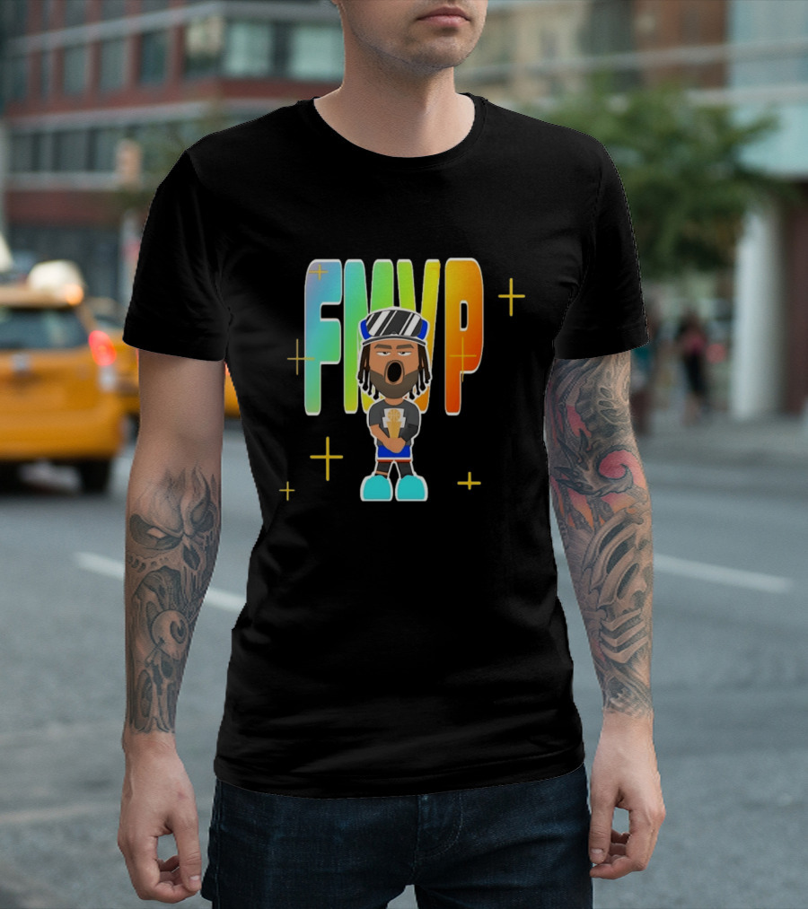 FMVP Jalen Brunson Cartoon New York Knicks 2026 Champs T-Shirt