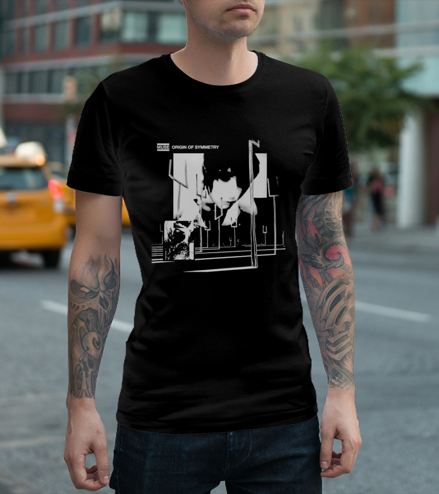 Muse Origin Of Symmetry Album Cover Forks Shadows T-Shirt