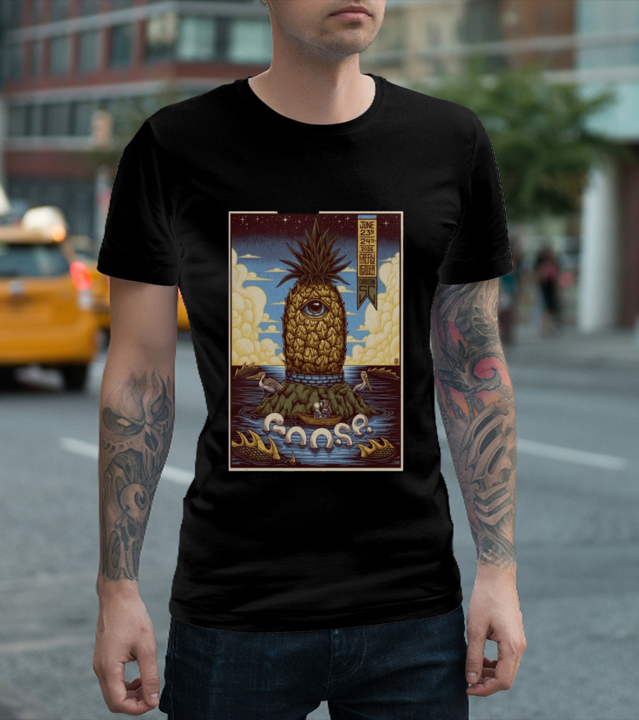 Goose June 23 24 2026 Firefly Distillery North Charleston SC Pineapple Eye Fantasy T-Shirt