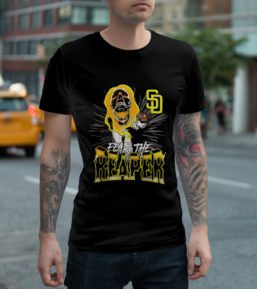San Diego Padres Fear The Reaper Mason Miller SD Baseball T-Shirt