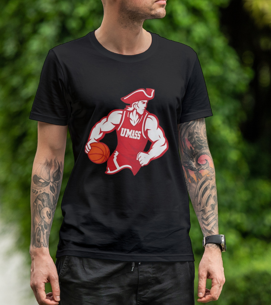 UMass University Of Massachusetts Minuteman Basketball Sam T-Shirt