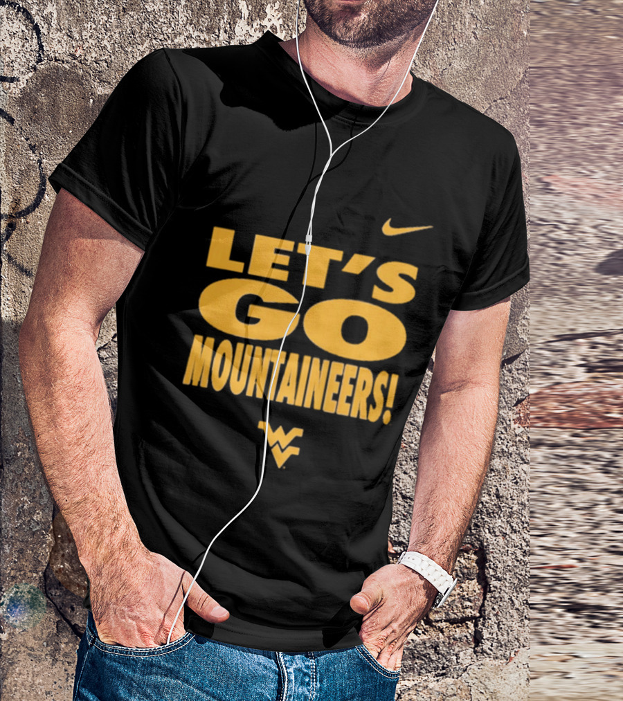 Let's Go Mountaineers Nike WVU West Virginia Mountaineers T-Shirt