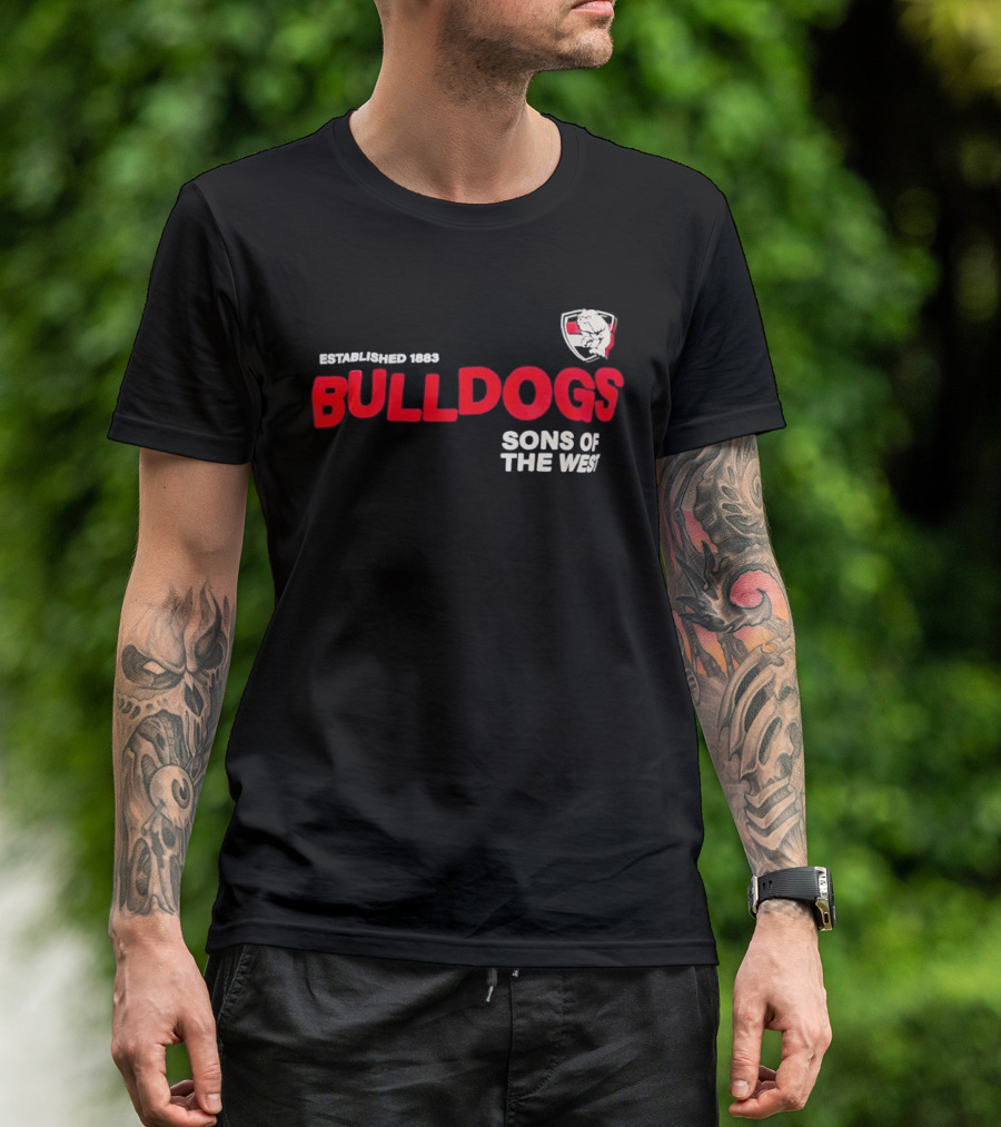 Western Bulldogs Established 1883 Sons Of The West T-Shirt