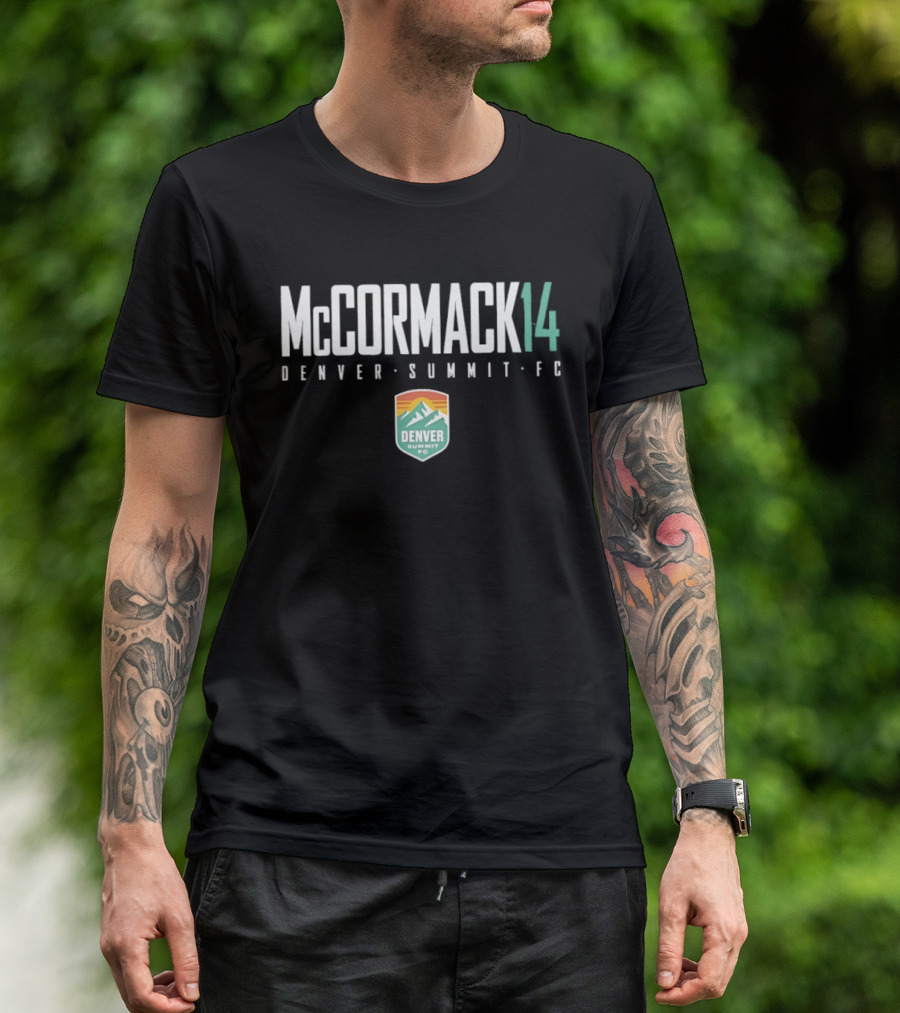 McCormack 14 Denver Summit FC Elite Name And Number T-Shirt