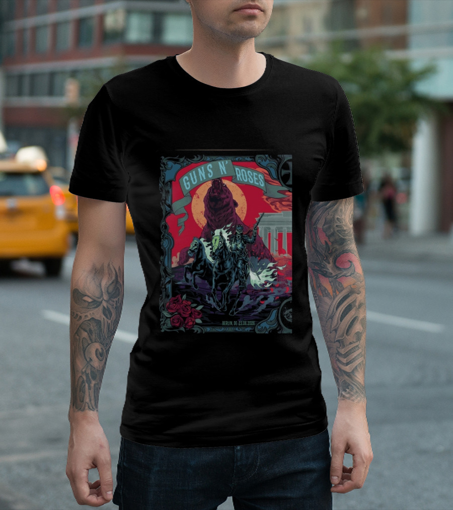 Guns N' Roses Berlin 2026 Night 1 Uber Arena 23 June Event T-Shirt