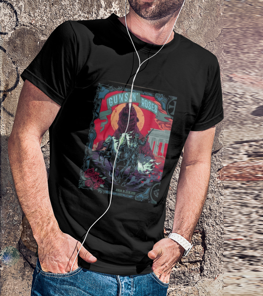 Guns N' Roses Berlin 2026 Night 1 Uber Arena 23 June Event T-Shirt