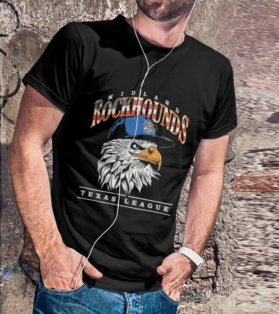 Midland Rockhounds Texas League Eagle Baseball Team T-Shirt