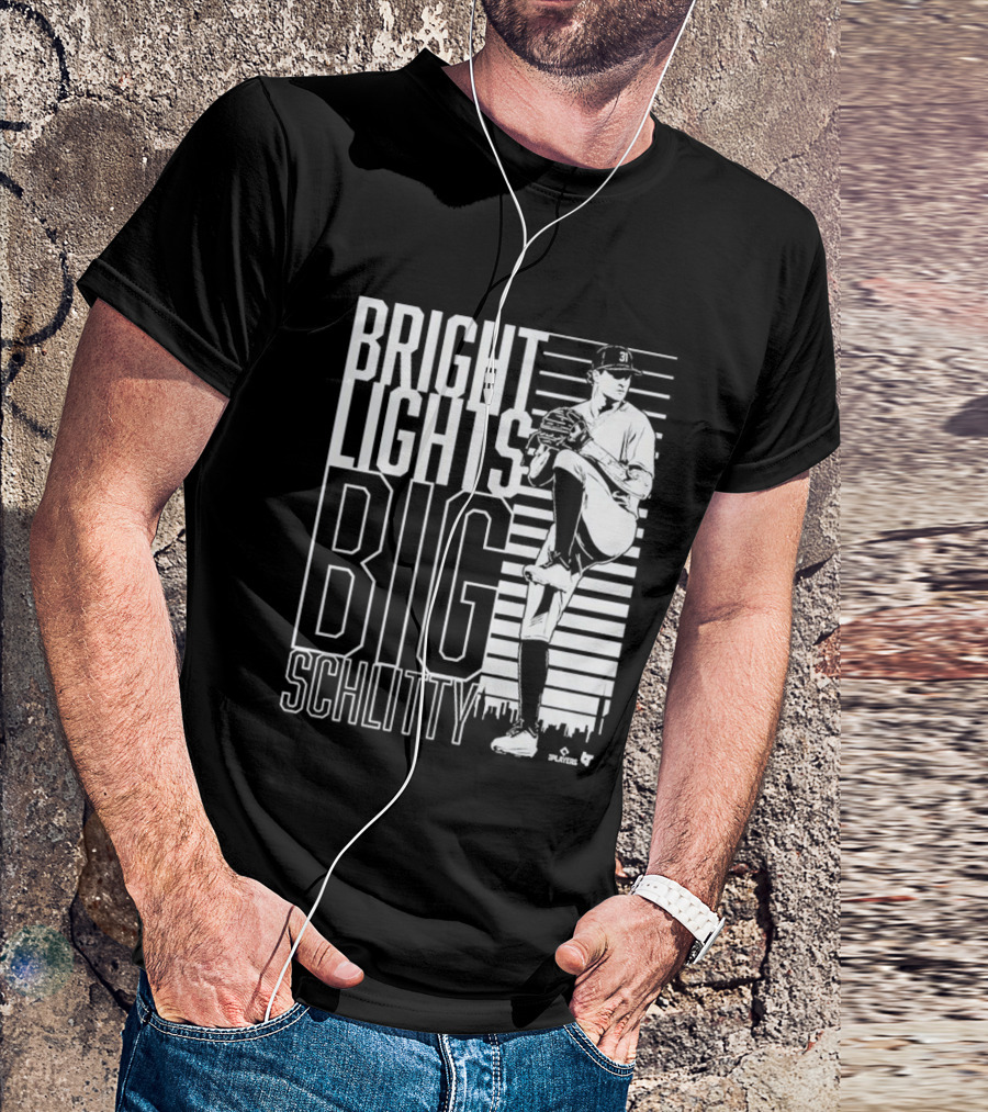 Bright Lights Big Schlitty Cam Schlittler Pitching T-Shirt