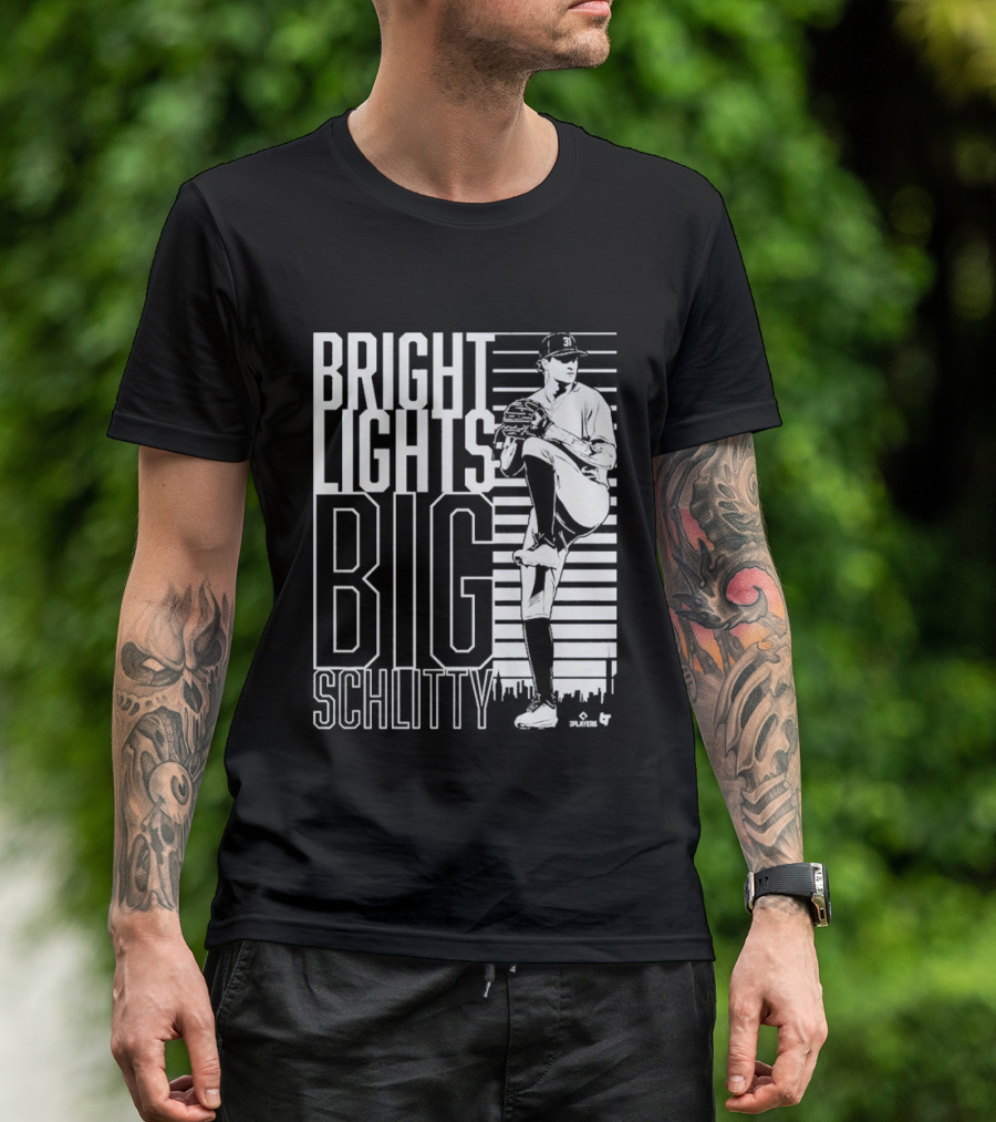 Bright Lights Big Schlitty Cam Schlittler Pitching T-Shirt