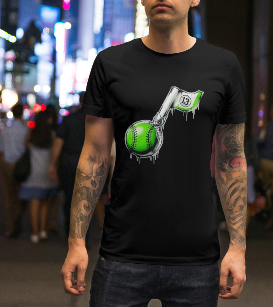 Jazz Chisholm Jr. New York Yankees Lollipop Baseball 13 T-Shirt