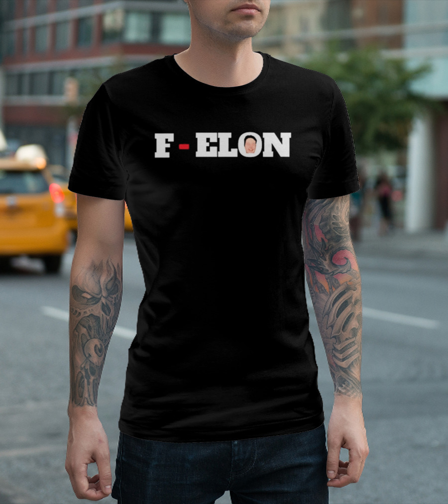 F ELON Elon Musk Face T-Shirt