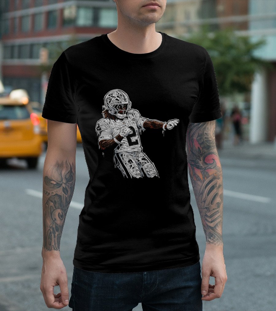 Las Vegas Raiders Ashton Jeanty 2 Football Player T-Shirt
