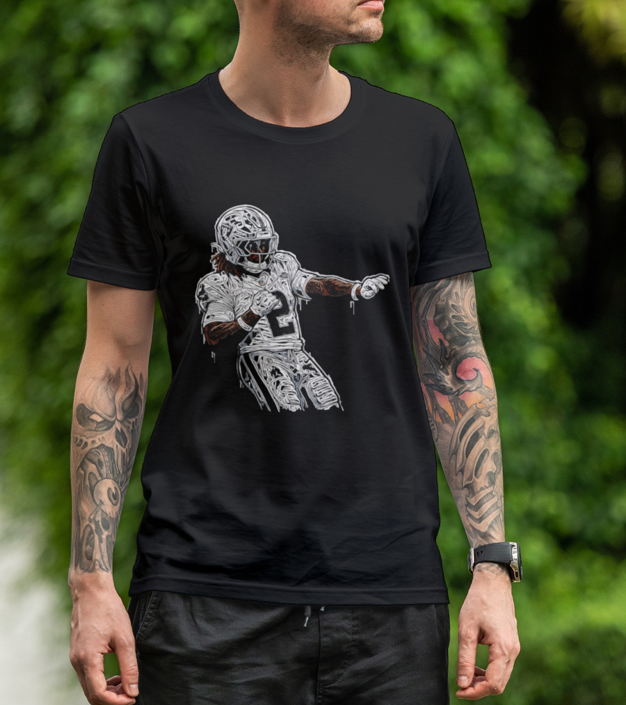 Las Vegas Raiders Ashton Jeanty 2 Football Player T-Shirt