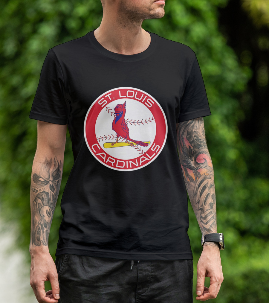 St. Louis Cardinals 2026 Baseball Bird Bat Red Circle T-Shirt