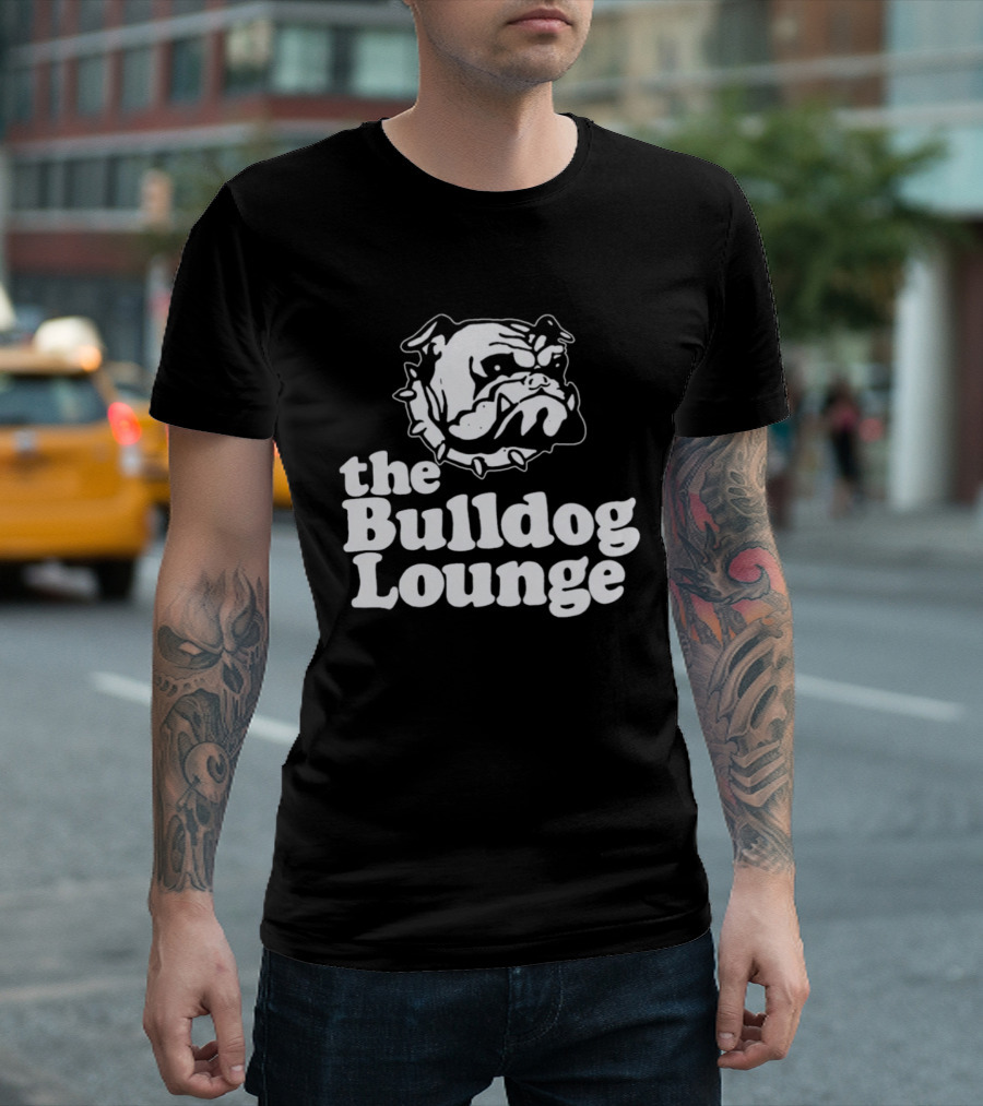 The Bulldog Lounge Dog Lover Bar Pub T-Shirt