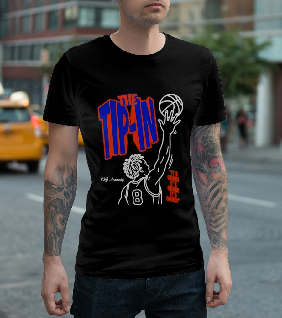 The Tip In OG Anunoby New York Knicks 2026 NBA Champs Basketball Player 8 T-Shirt