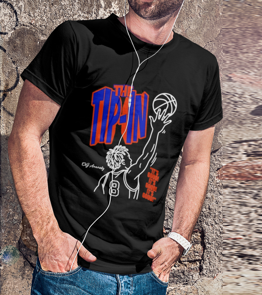 The Tip In OG Anunoby New York Knicks 2026 NBA Champs Basketball Player 8 T-Shirt