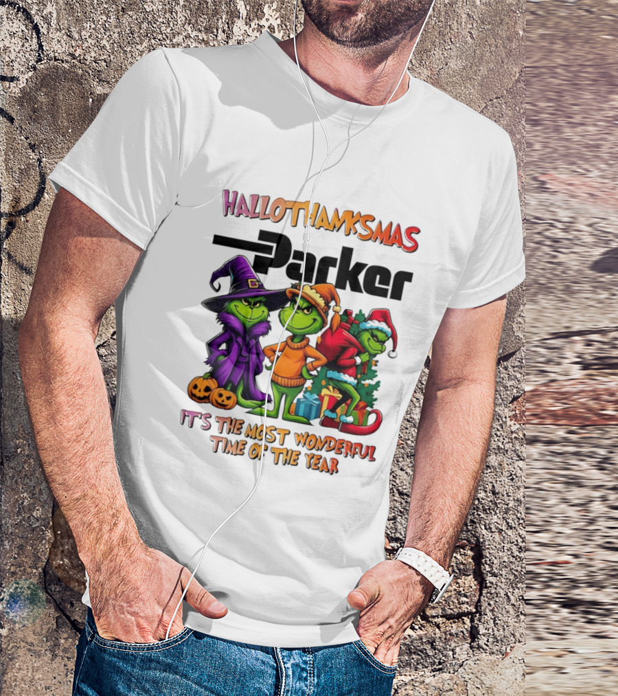 HalloThanksMas Grinch Parker It's The Most Wonderful Time Of The Year 2025 T-Shirt