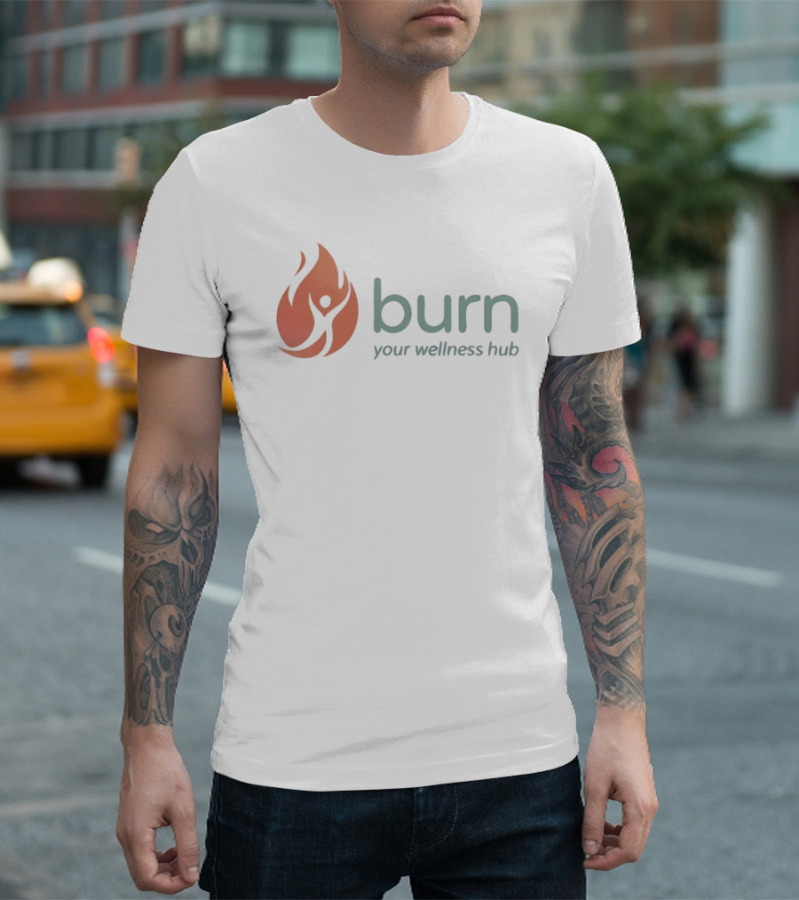 Burn Your Wellness Hub Flame T-Shirt