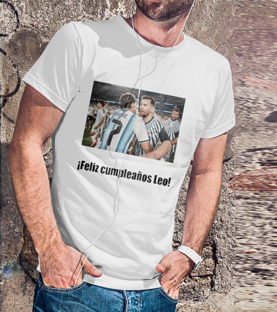 Lionel Messi 39th Birthday Argentina Feliz Cumpleaños Leo Di María Celebration T-Shirt