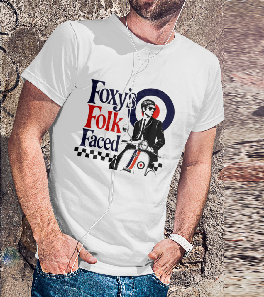Foxy's Folk Faced Mod Scooter T-Shirt