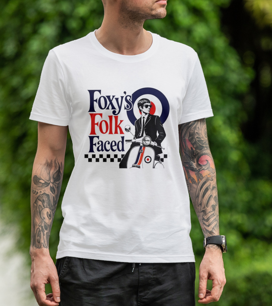 Foxy's Folk Faced Mod Scooter T-Shirt