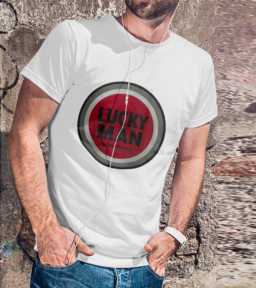 The Verve Lucky Man Red Circle T-Shirt
