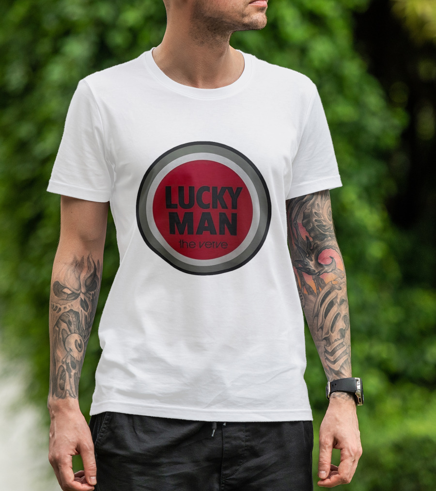 The Verve Lucky Man Red Circle T-Shirt