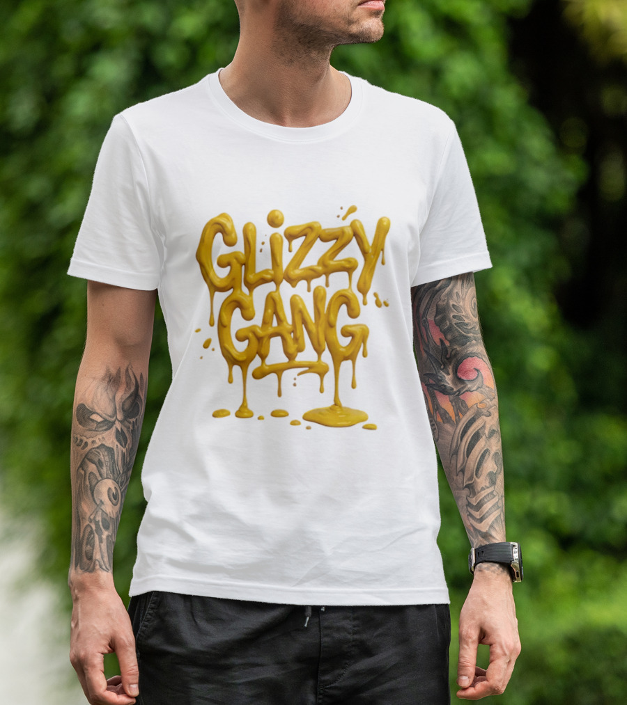 Glizzy Gang Mustard Drip T-Shirt