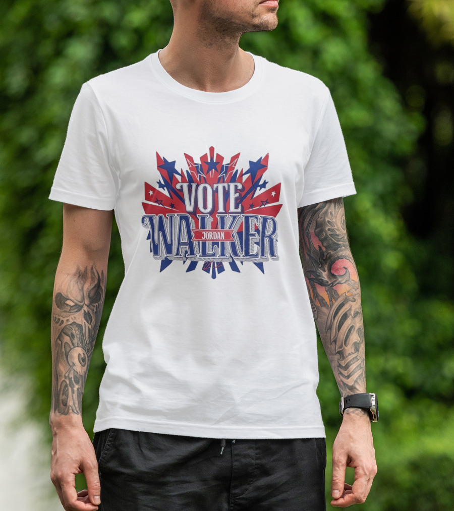 Vote Walker Jordan Patriotic Stars And Stripes T-Shirt