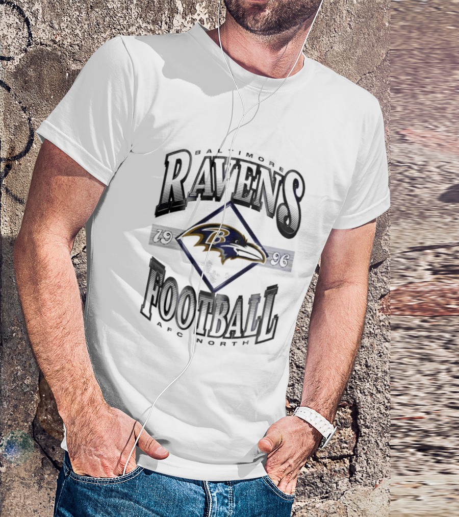 Baltimore Ravens Football 1996 AFC North Vintage Ravens T-Shirt