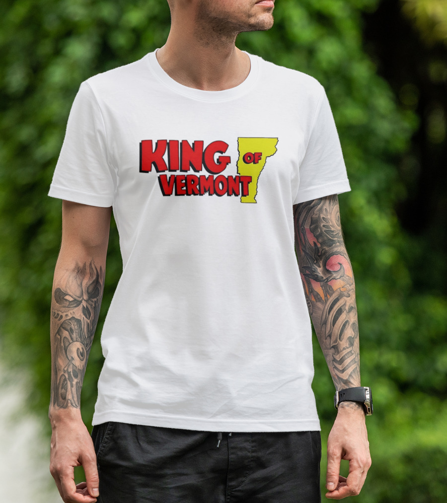 KING OF VERMONT Map T-Shirt