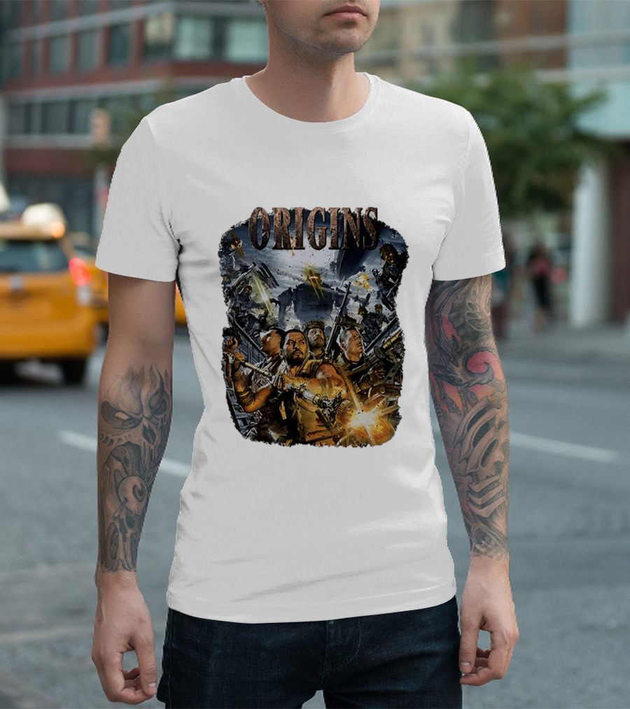 Origins Call Of Duty Zombies Tank Dempsey Nikolai Belinski Takeo Masaki Edward Battle Scene T-Shirt