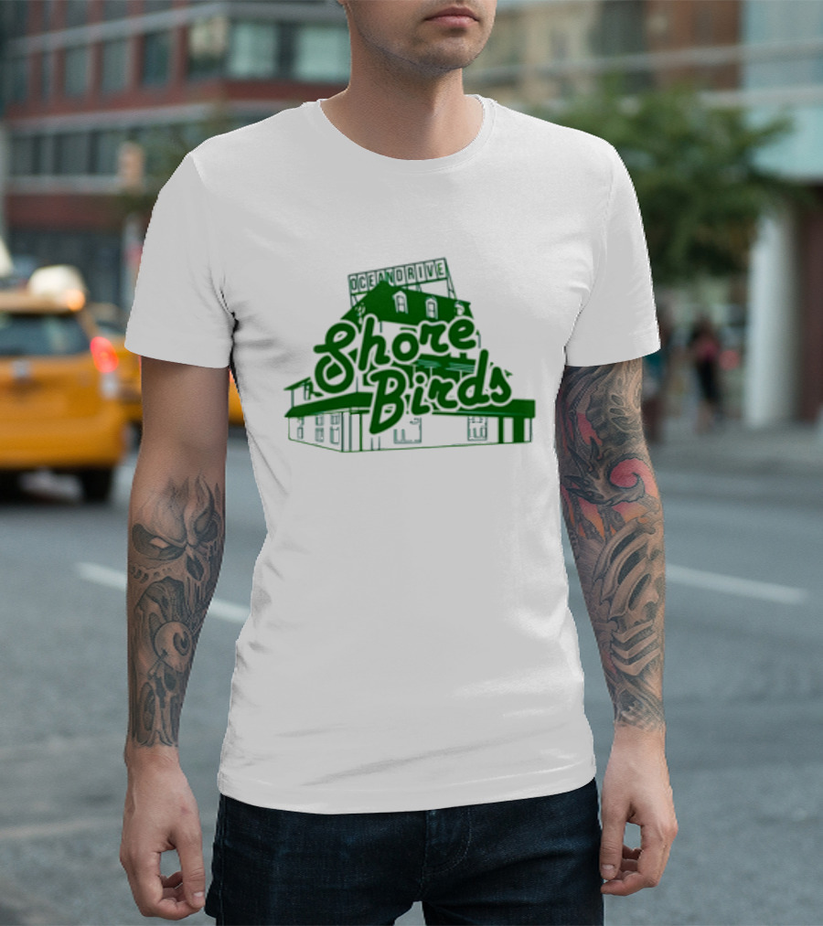 Jason Kelce Oceandrive Shore Birds Building T-Shirt