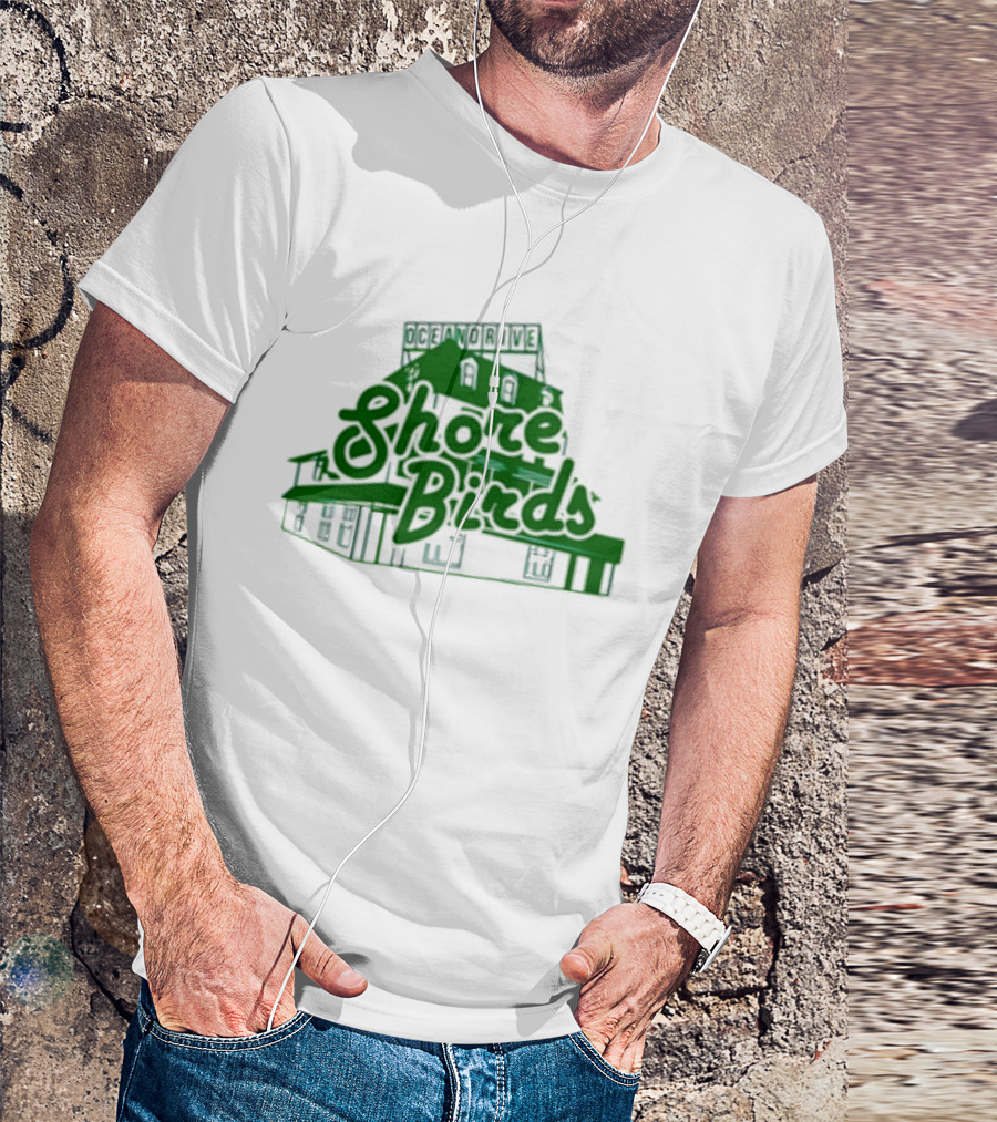 Jason Kelce Oceandrive Shore Birds Building T-Shirt