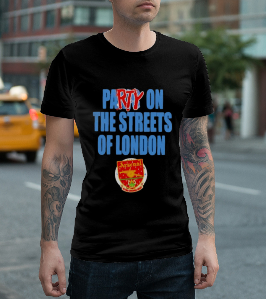Party On The Streets Of London Arsenal T-Shirt