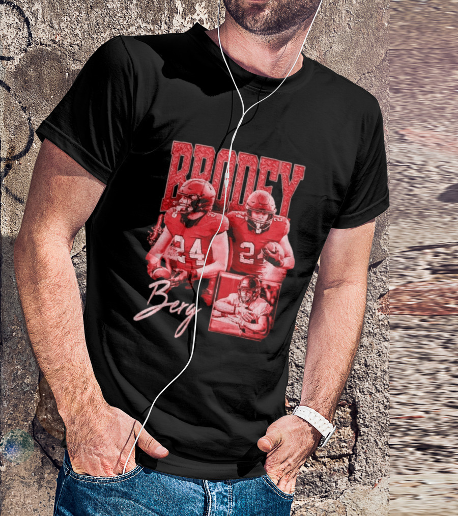 Brodey Berg Football 24 Player Athlete Sports T-Shirt