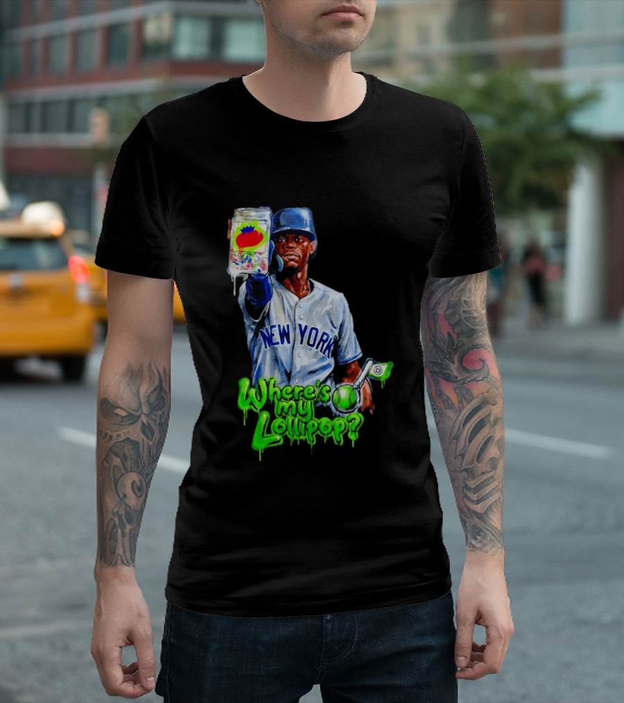 Where's My Lollipop New York Yankees Baseball 2026 T-Shirt