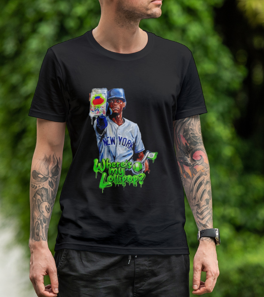 Where's My Lollipop New York Yankees Baseball 2026 T-Shirt