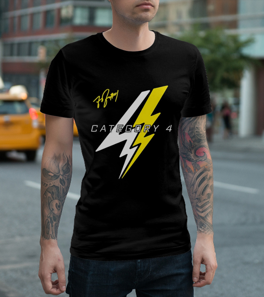 LSU Tigers Flau'jae Johnson Category 4 Lightning Bolt Signature T-Shirt