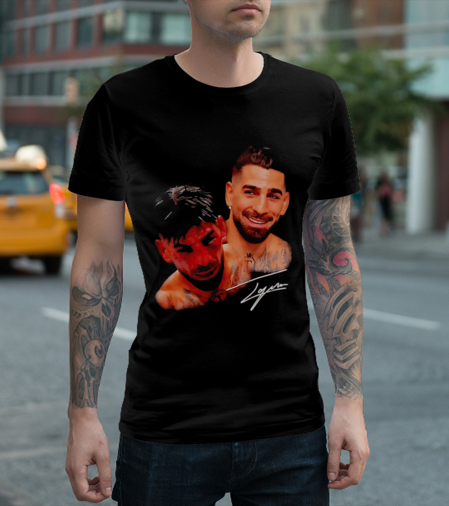 Ilia Topuria UFC Smiley Face And Bleeding Face Signature T-Shirt