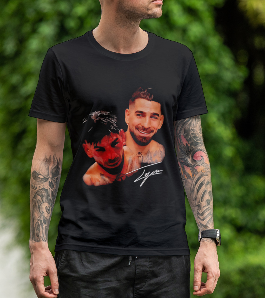 Ilia Topuria UFC Smiley Face And Bleeding Face Signature T-Shirt