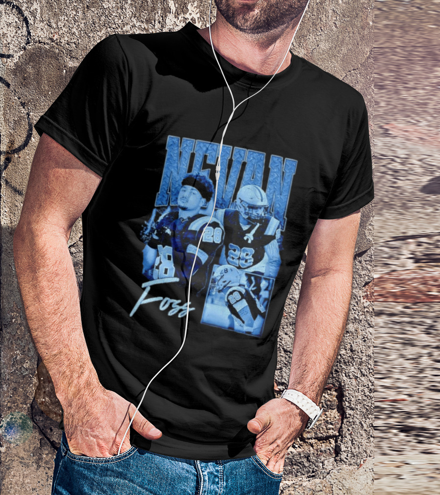 Nevan Foss Number 28 Football Athlete Sports Jersey T-Shirt