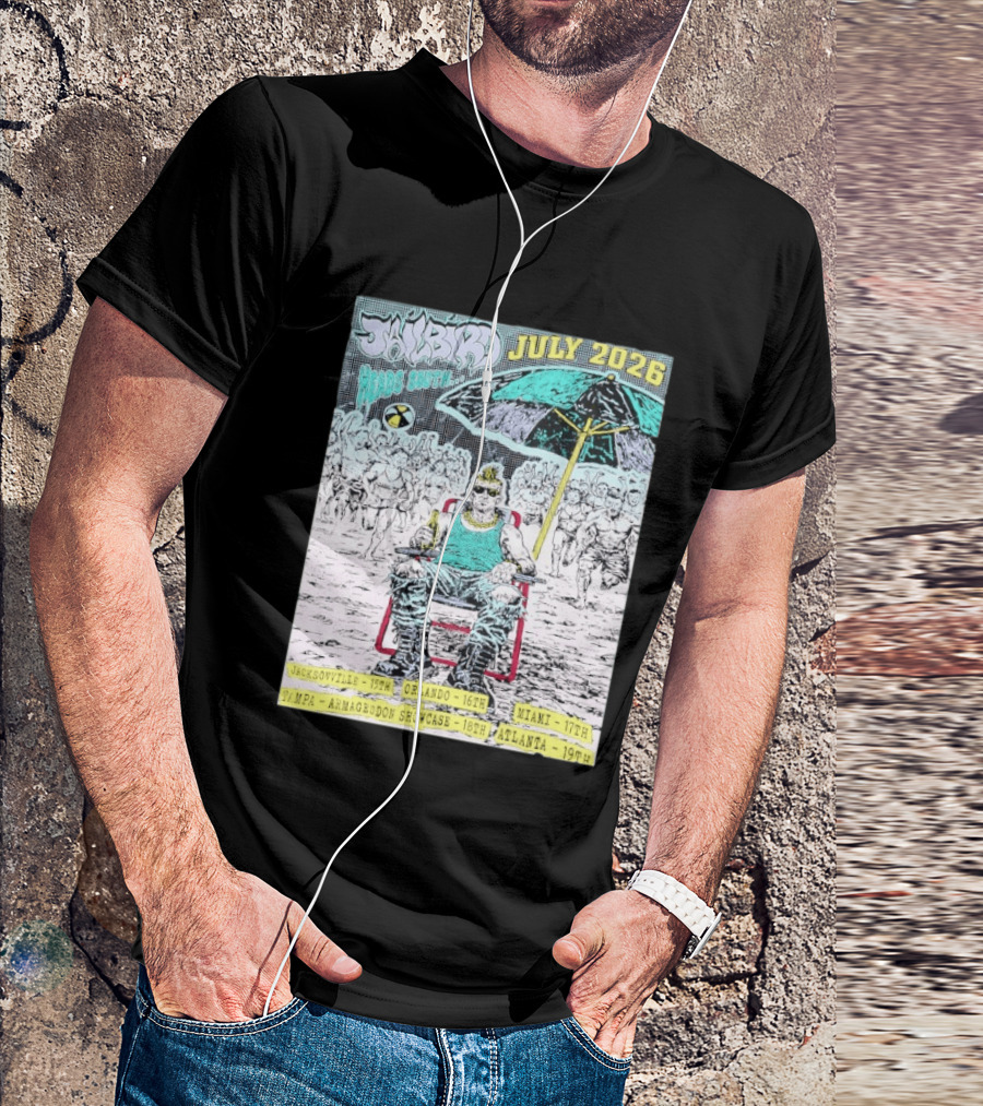 Jailbird Heads South July 2026 Tour Jacksonville Orlando Miami Tampa Atlanta T-Shirt