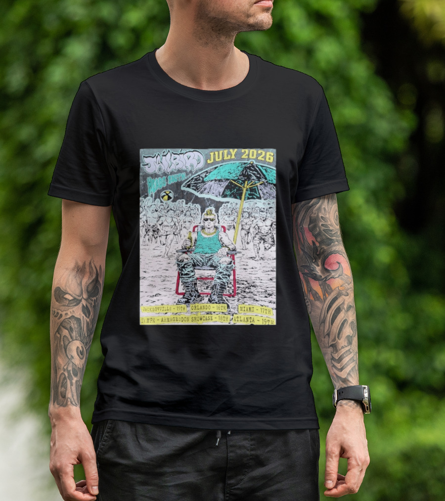 Jailbird Heads South July 2026 Tour Jacksonville Orlando Miami Tampa Atlanta T-Shirt