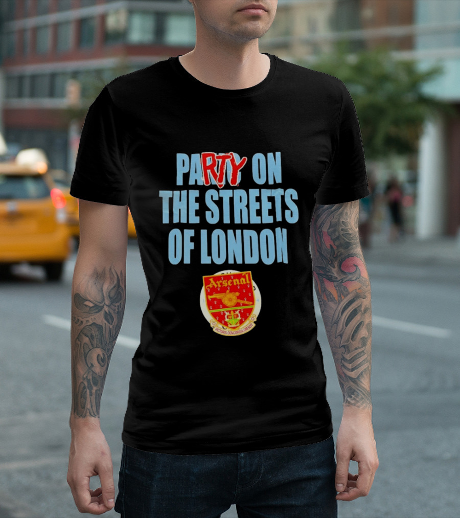 Arsenal Football Club Party On The Streets Of London T-Shirt