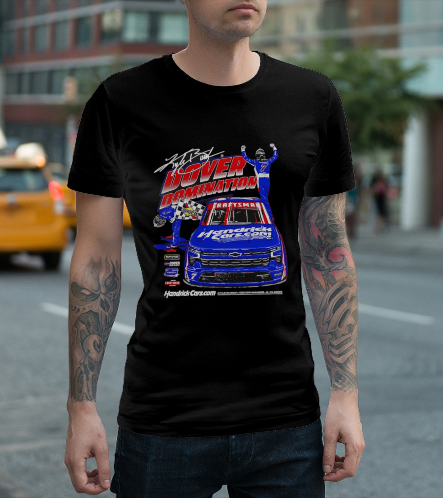 Kyle Busch Dover Domination HendrickCars.com NASCAR Craftsman Sunoco Racing T-Shirt