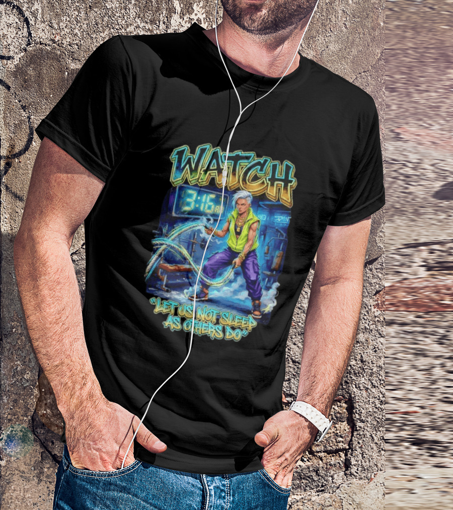 Let Us Not Sleep As Others Do 3:16 AM Boxing Gym Graffiti T-Shirt