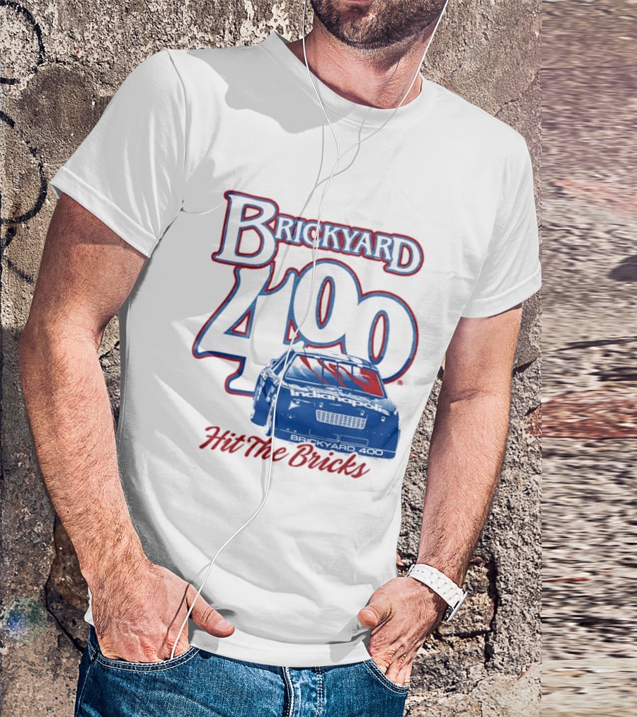 Brickyard 400 Hit The Bricks Indianapolis Motor Speedway Racing Car T-Shirt