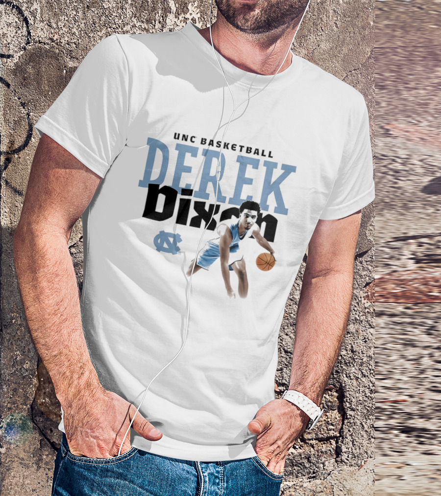 UNC Basketball Derek Dixon Player Pose Star T-Shirt